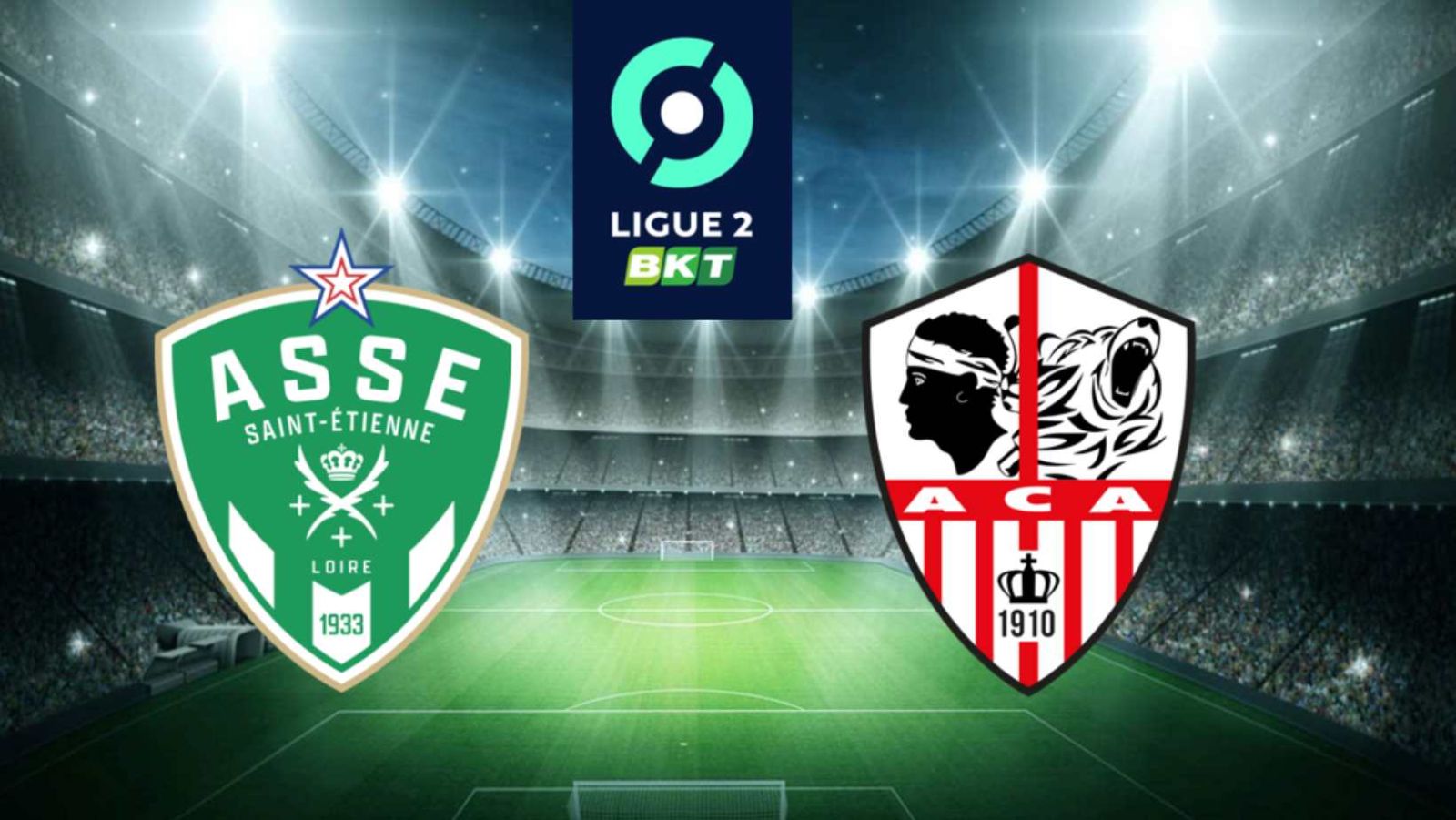 Analyse pré-match AC Ajaccio vs St Etienne - Qui dominera la Ligue 2 ce samedi ? Pronostics et cotes !