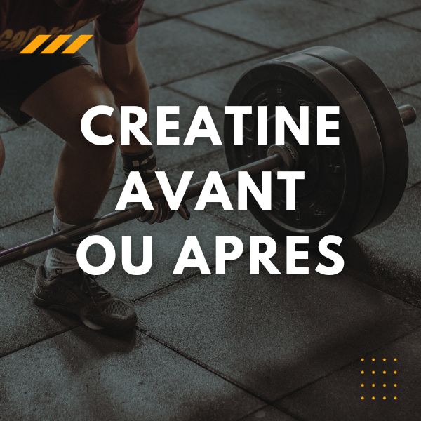 creatine avant ou apres