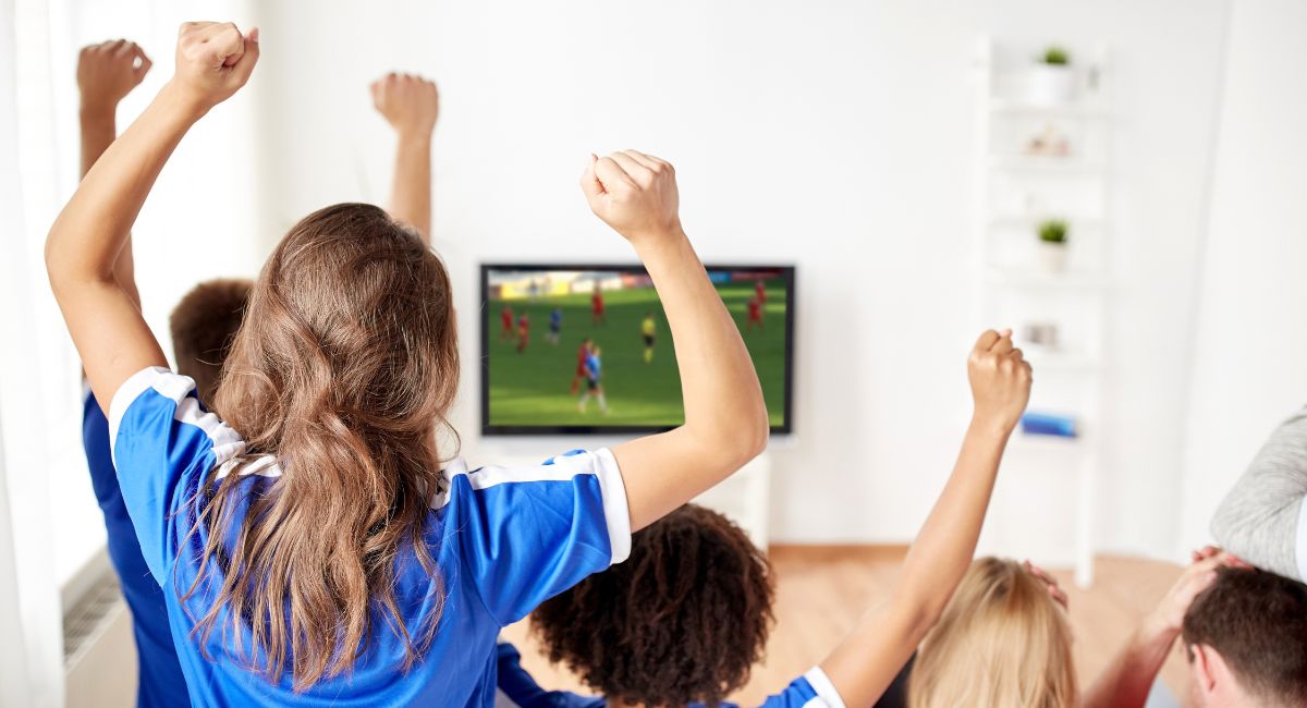 photo supporter de foot en famille