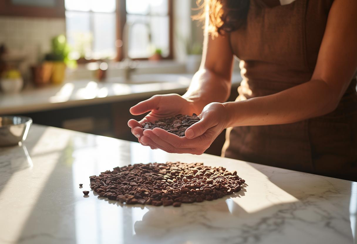 Dans votre cuisine : ces éclats de cacao contiennent 400% plus de flavanols que le chocolat noir
