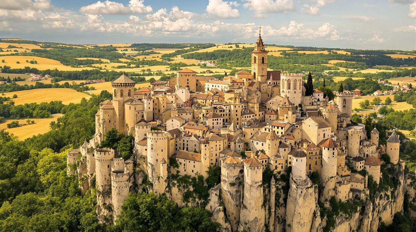 Cette ville du Lot où 9 728 habitants préservent l'héritage de Champollion sur un causse calcaire
