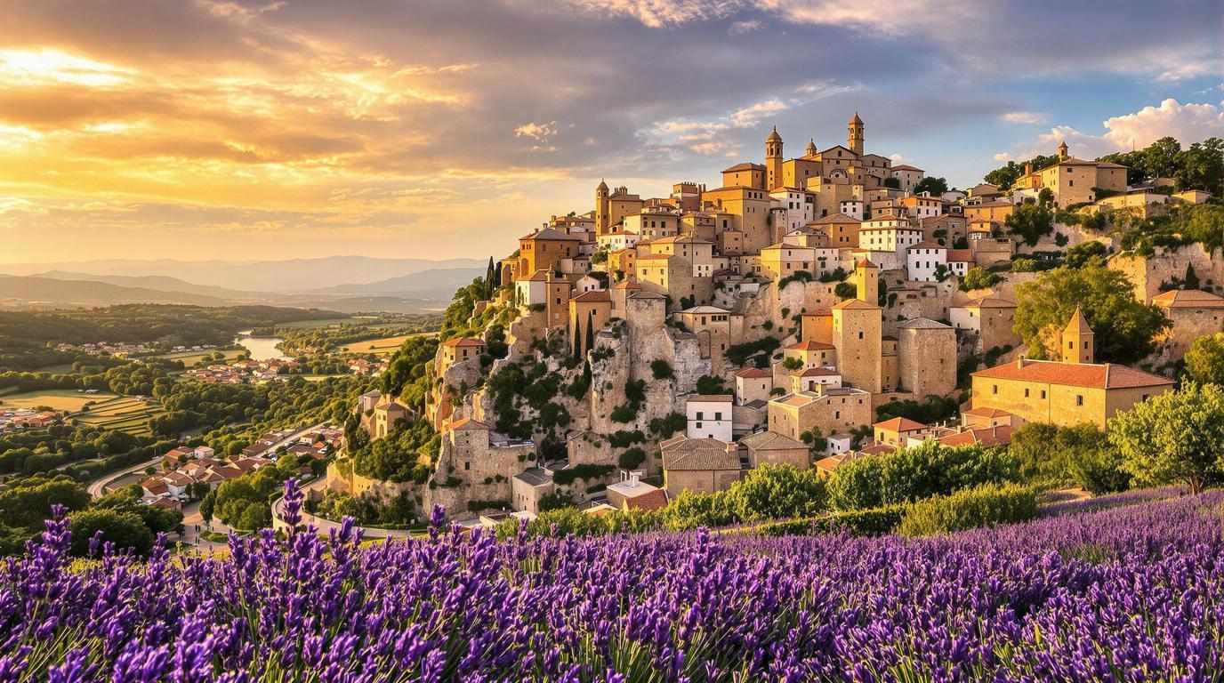 Le seul village de 1067 habitants au pied du Luberon avec 23,9 km² préservés
