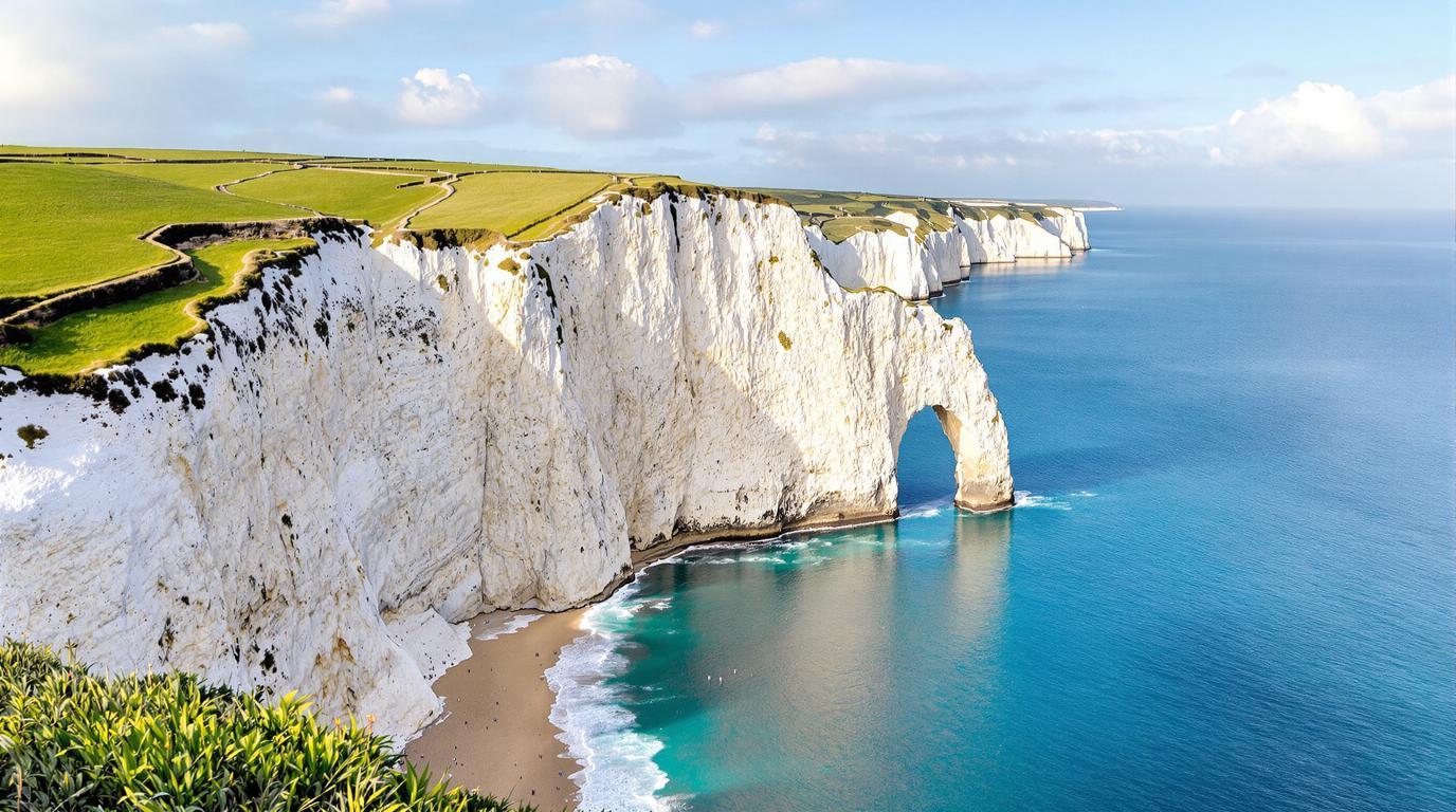 Ces falaises de 90 millions d'années sculptent l'arche de 70 m d'Étretat
