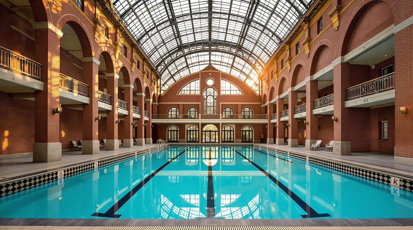 La seule piscine Art Déco de Paris classée Monument Historique : 33 m de 1934
