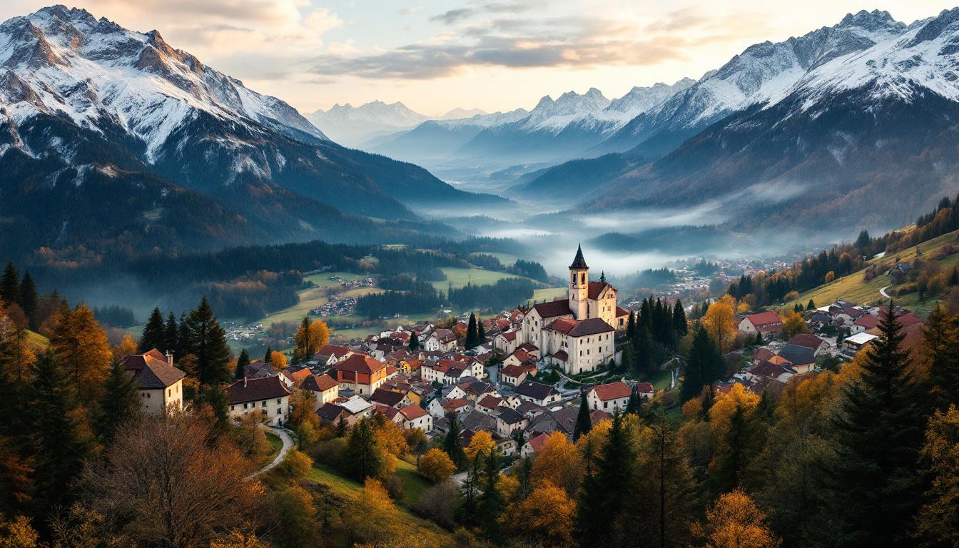 Ce village de 935 habitants s'étend sur 80 km² dans les Alpes de l'Isère
