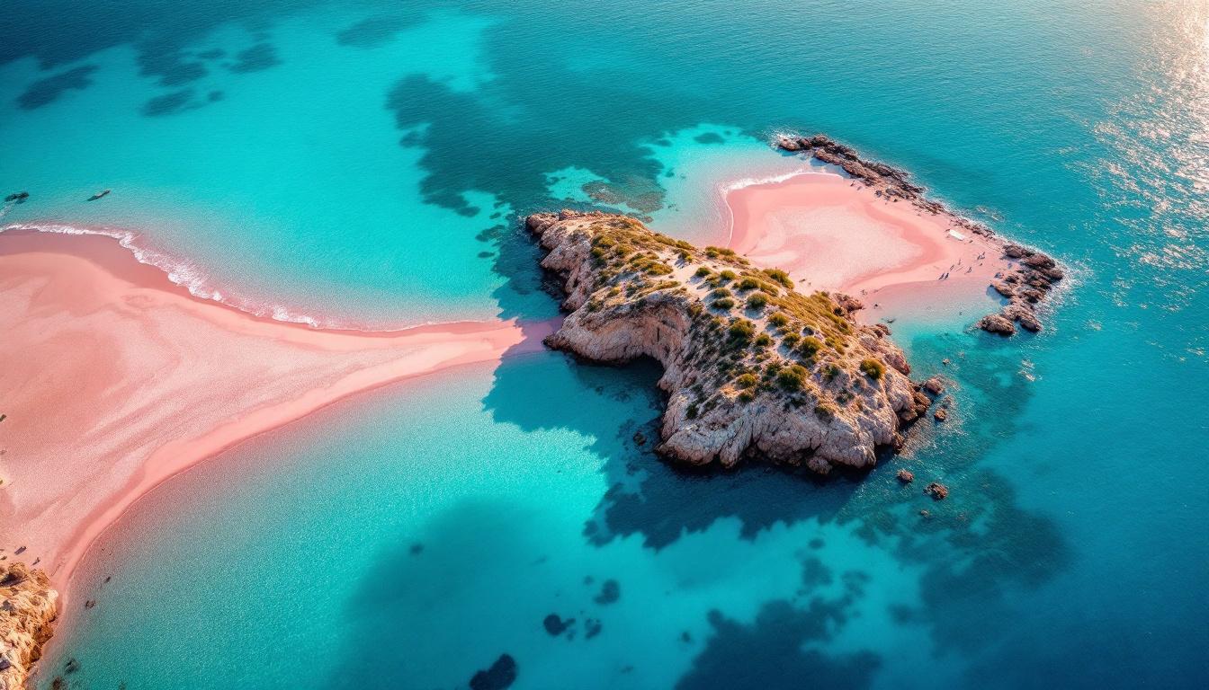 Cette île grecque détient le record européen avec 7 plages de sable rose
