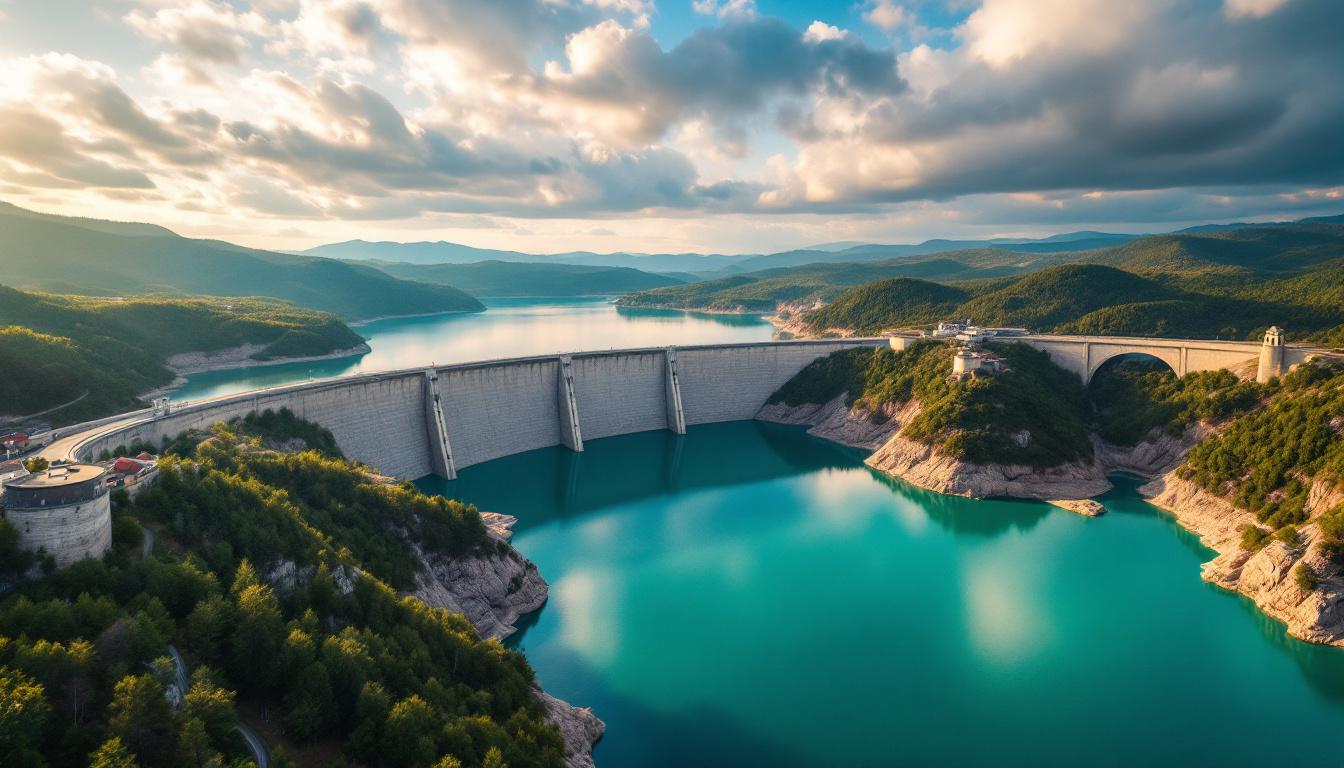 Le seul lac français sur 3 départements avec un barrage de 120 mètres
