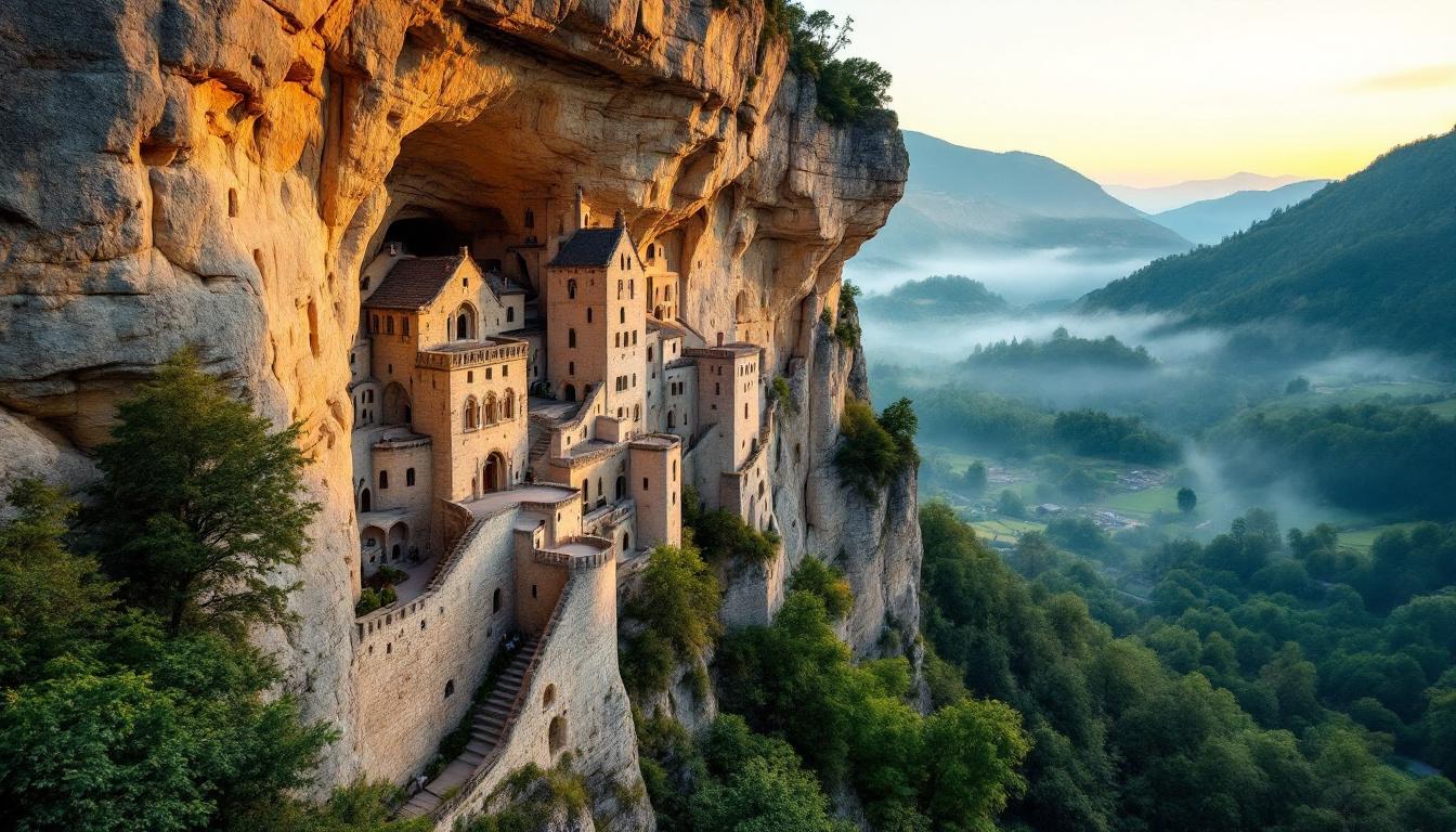 Ce village du Lot accroché à une falaise de 150 millions d'années
