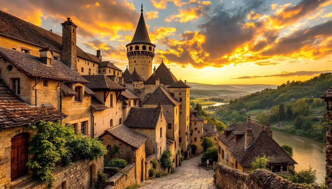 L'Aveyron abrite ce village de 4 monuments classés avec un clocher tors
