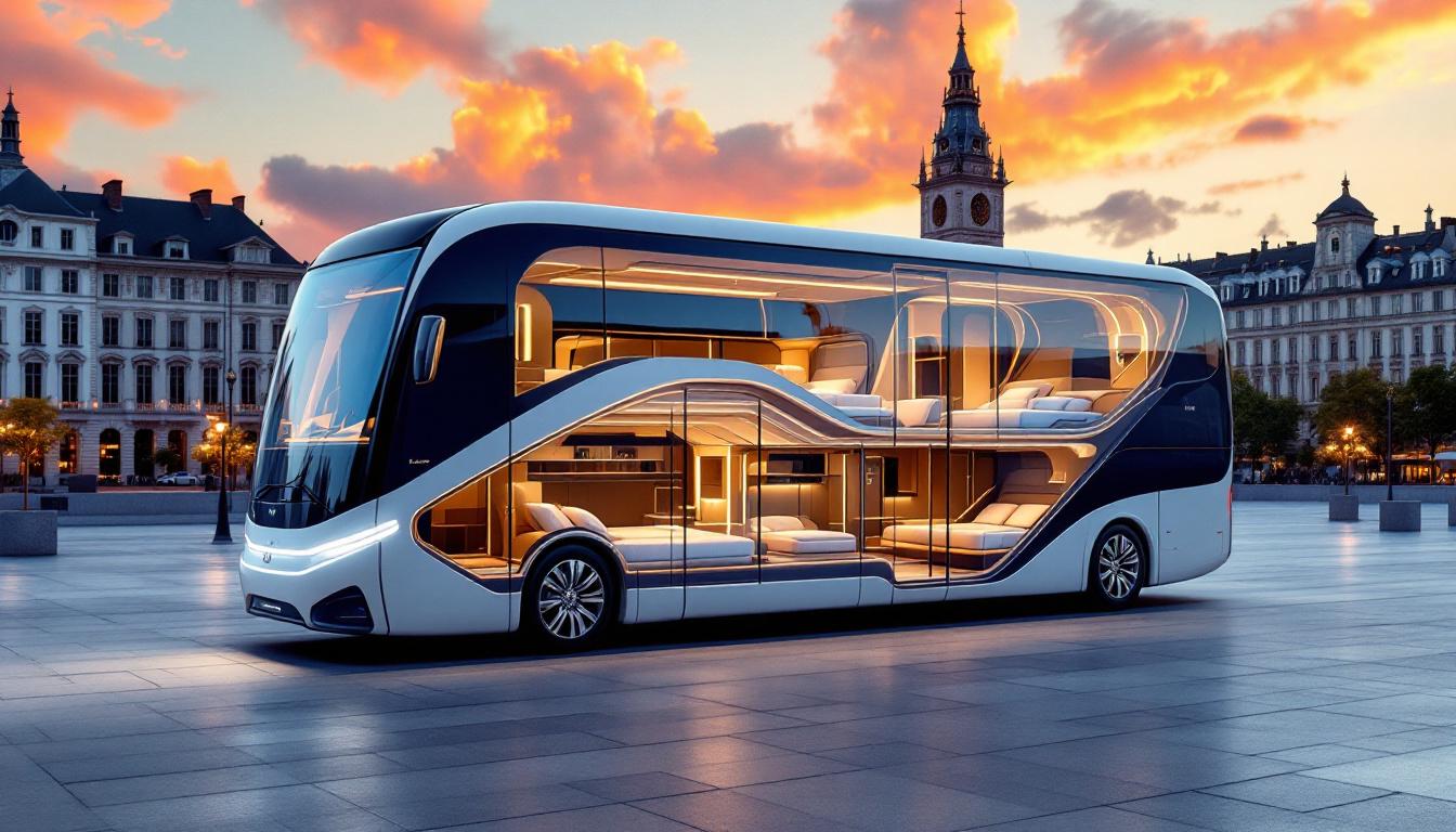 Ce bus européen avec 21 lits plats économise 85% de CO2 dès novembre
