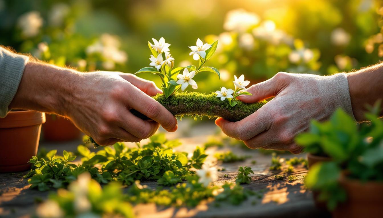 La technique des pépiniéristes pour transformer un jasmin en 12 plants parfumés en 2 mois
