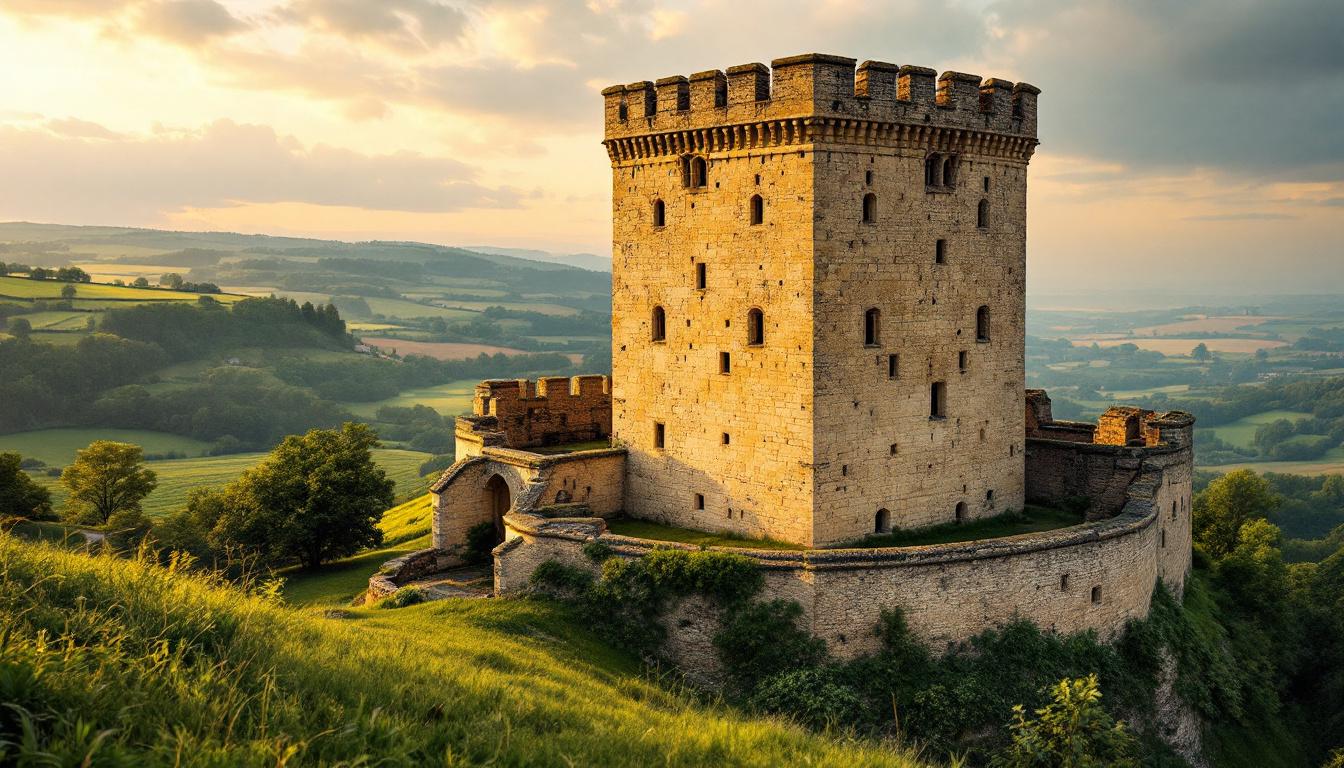 Ce donjon octogonal des Yvelines avec des murs de 3 mètres d'épaisseur
