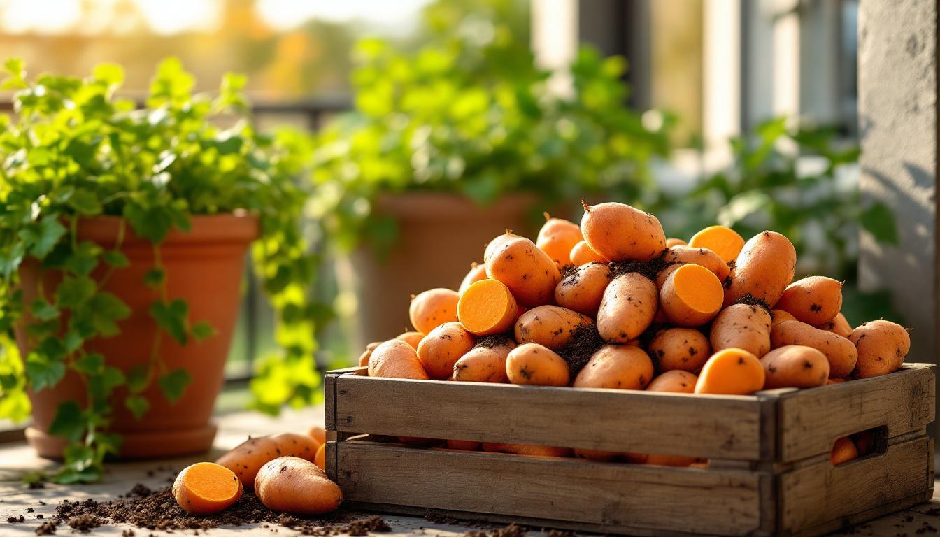 J'ai testé : 3 kg de patates douces hyper-vitaminées sur mon balcon en 4 mois (technique simple)
