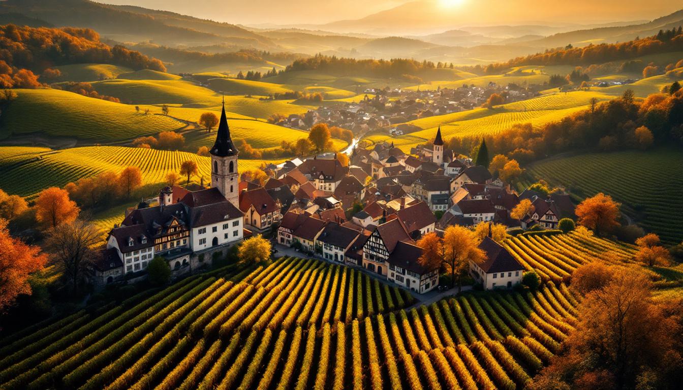 Le Haut-Rhin abrite ce village de 220 hectares de vignes pour 4,83 km²
