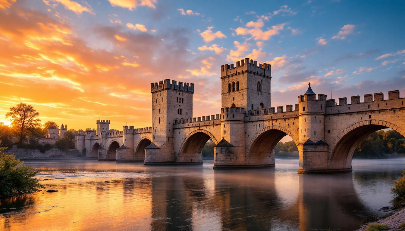 Ce pont de Cahors de 647 ans traverse 6 arches et 3 tours fortifiées
