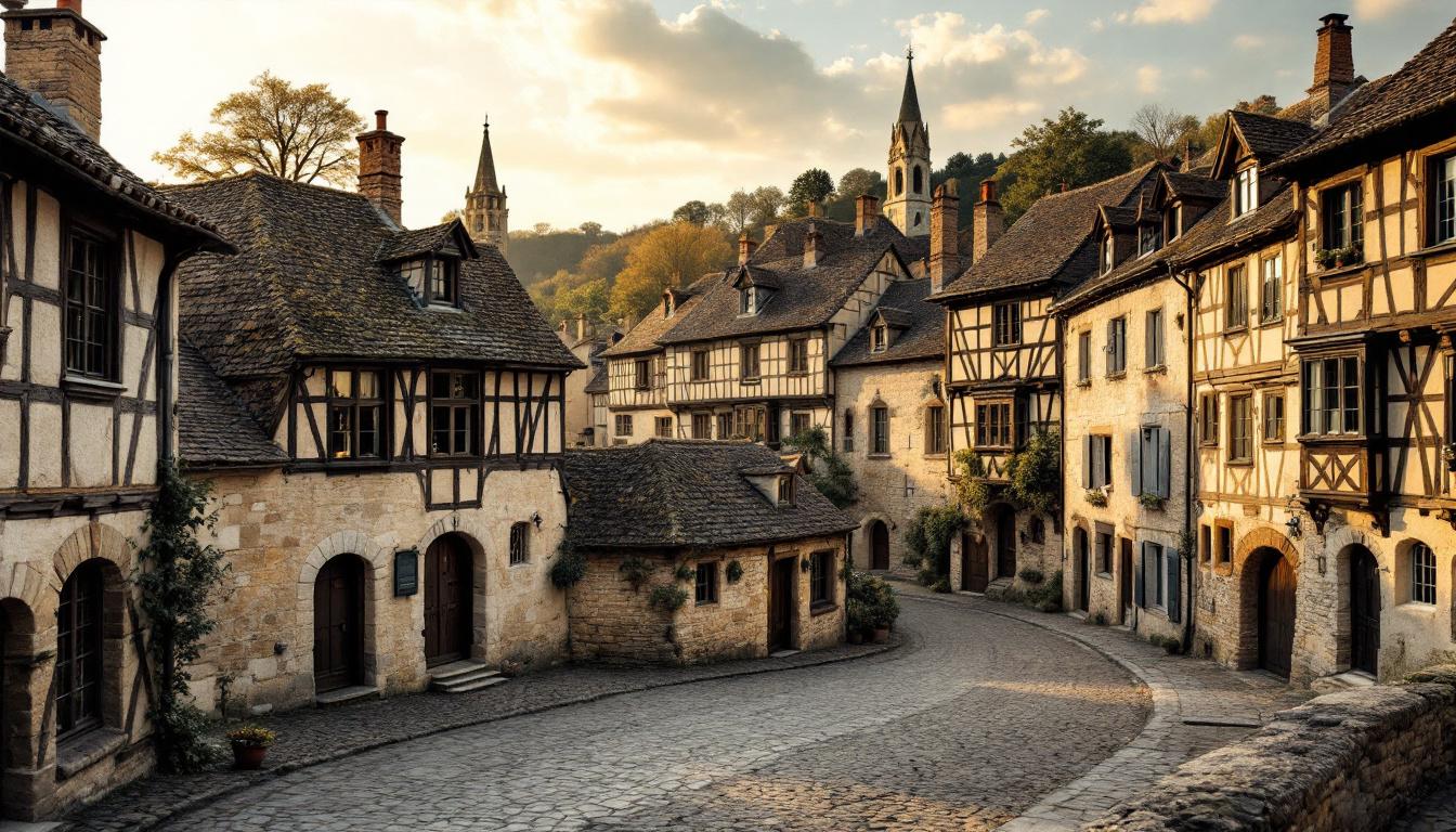 Ce village de Dordogne avec 25 maisons à pans de bois du XIIIe siècle
