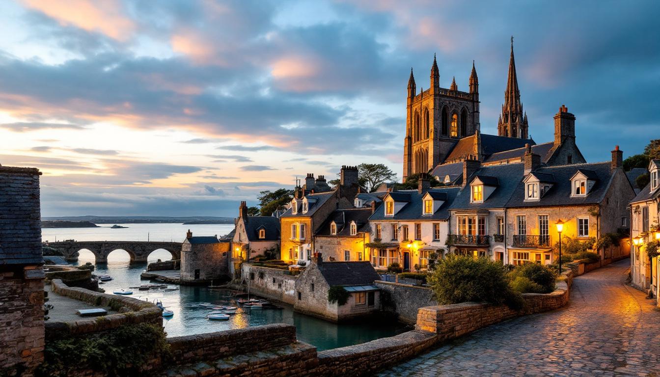 Le Finistère abrite ce bourg du XVIe siècle avec moulin à marée de 67 mètres
