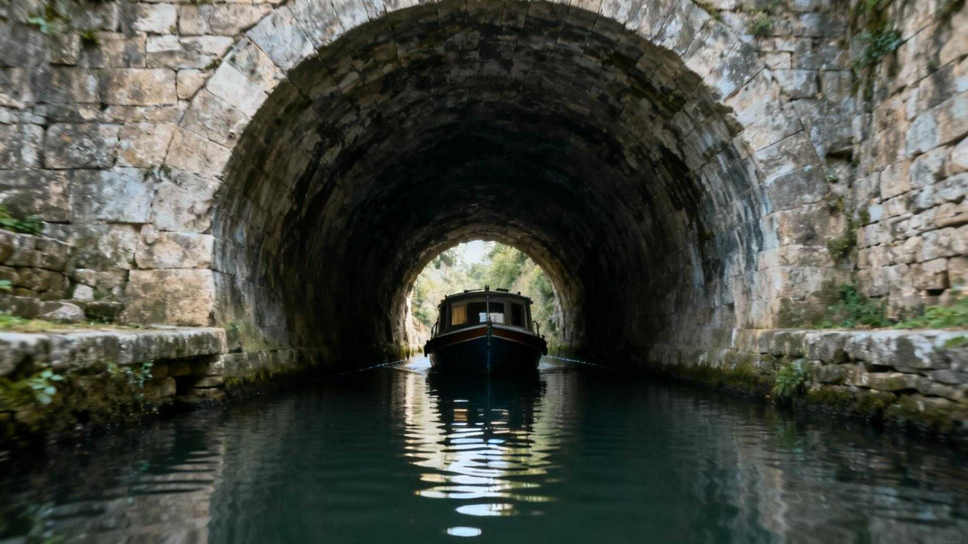 Ce tunnel de Bourgogne fait passer les bateaux sous terre sur 3 kilomètres
