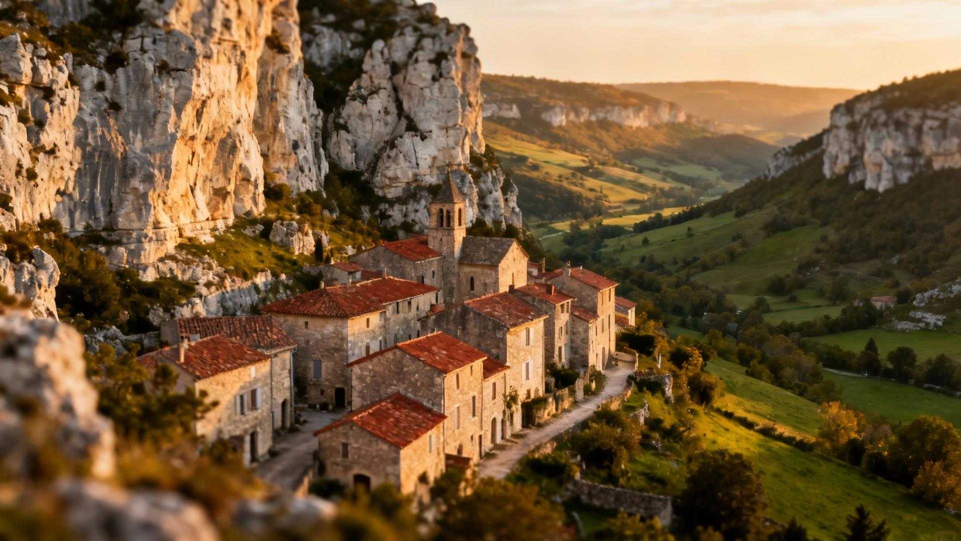 Ce village du Lot se trouve entre deux types de roches totalement opposés
