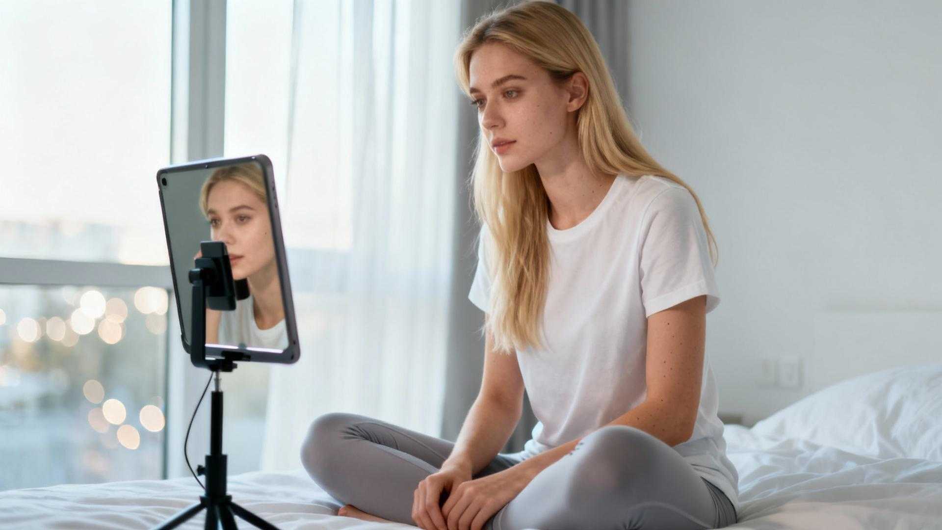 Ma tablette transformée en miroir pro a révolutionné mes matins beauté
