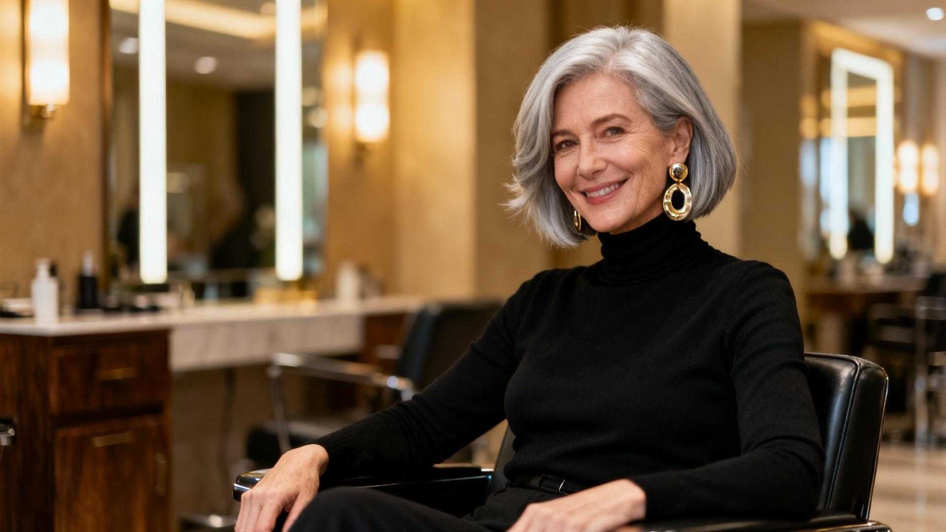 On était 5 copines à complexer sur nos cheveux gris, ce dégradé a tout changé
