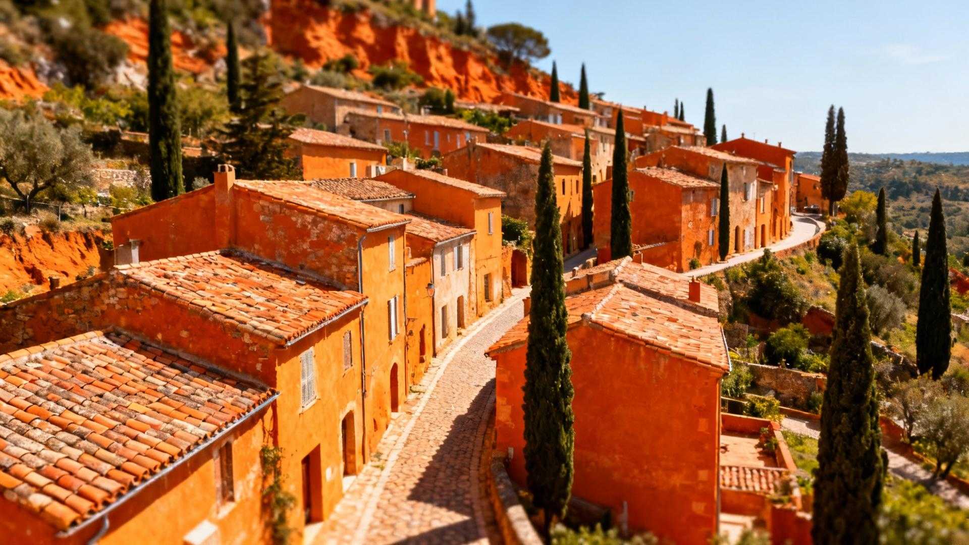 Dans ce village provençal, les murs ocre remplacent vos gels de couleur
