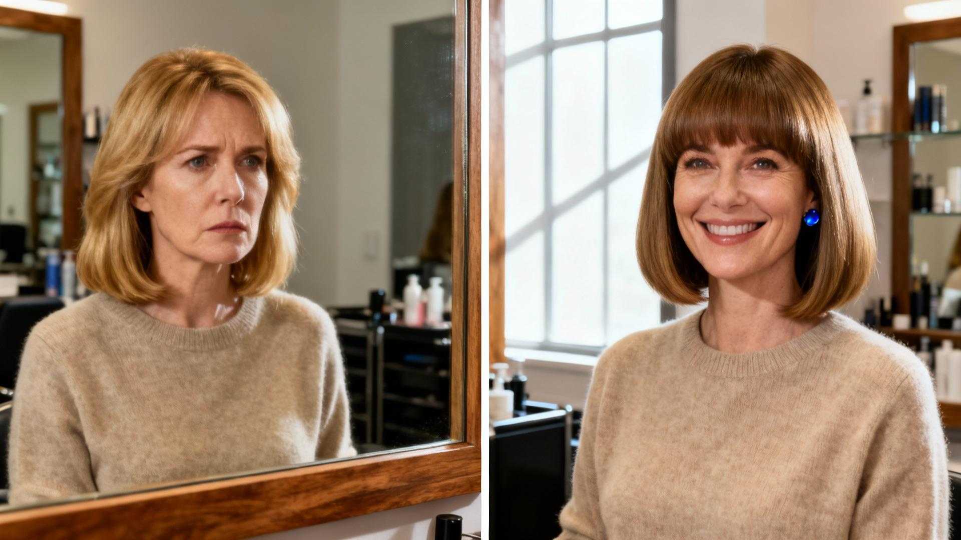 Vous pensez qu'un bob lisse écrase vos cheveux et vous vieillit ? Cette révolution technique française prouve exactement le contraire
