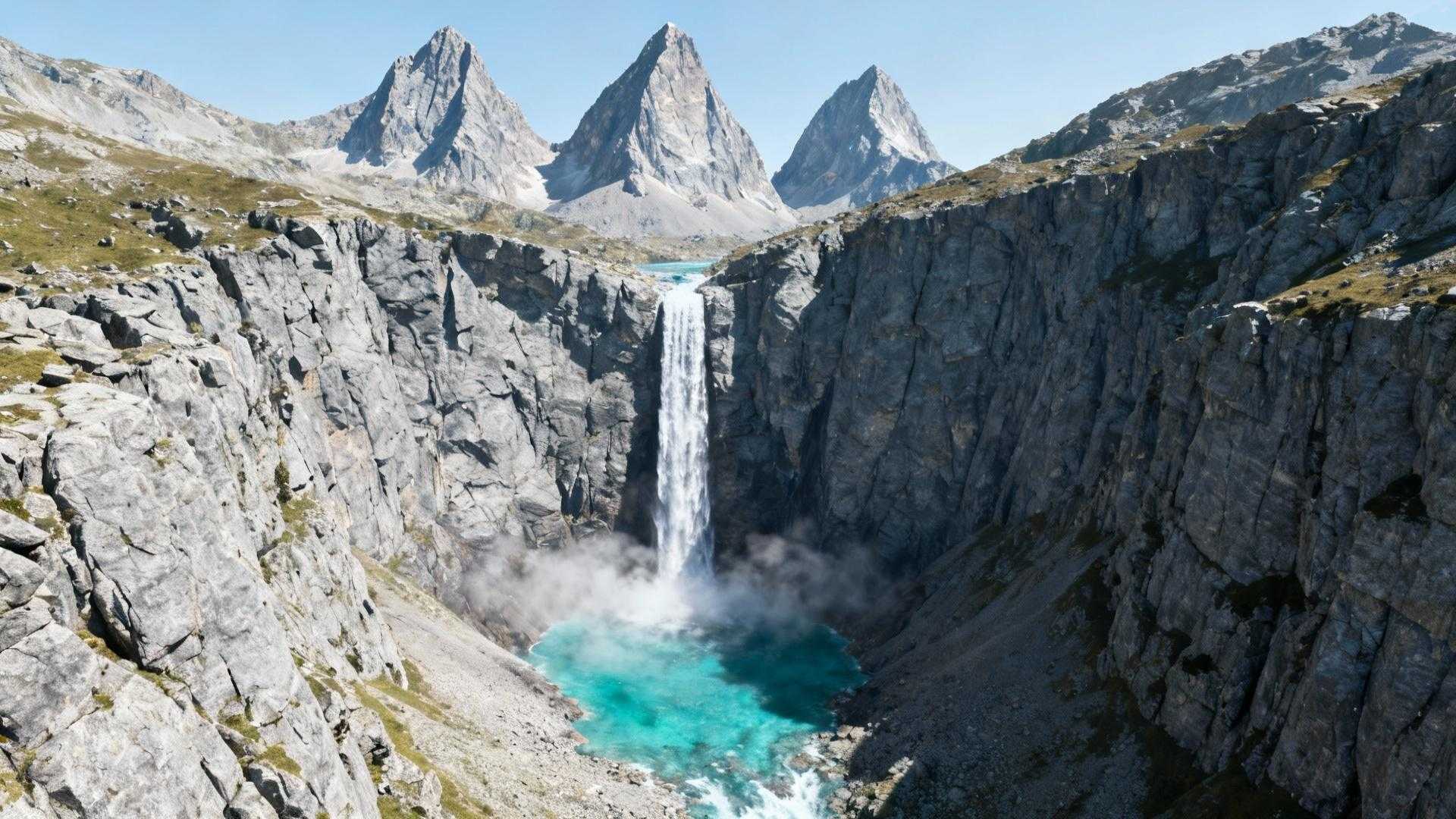 Cette cascade de 240 mètres cache une centrale électrique 764 mètres plus bas
