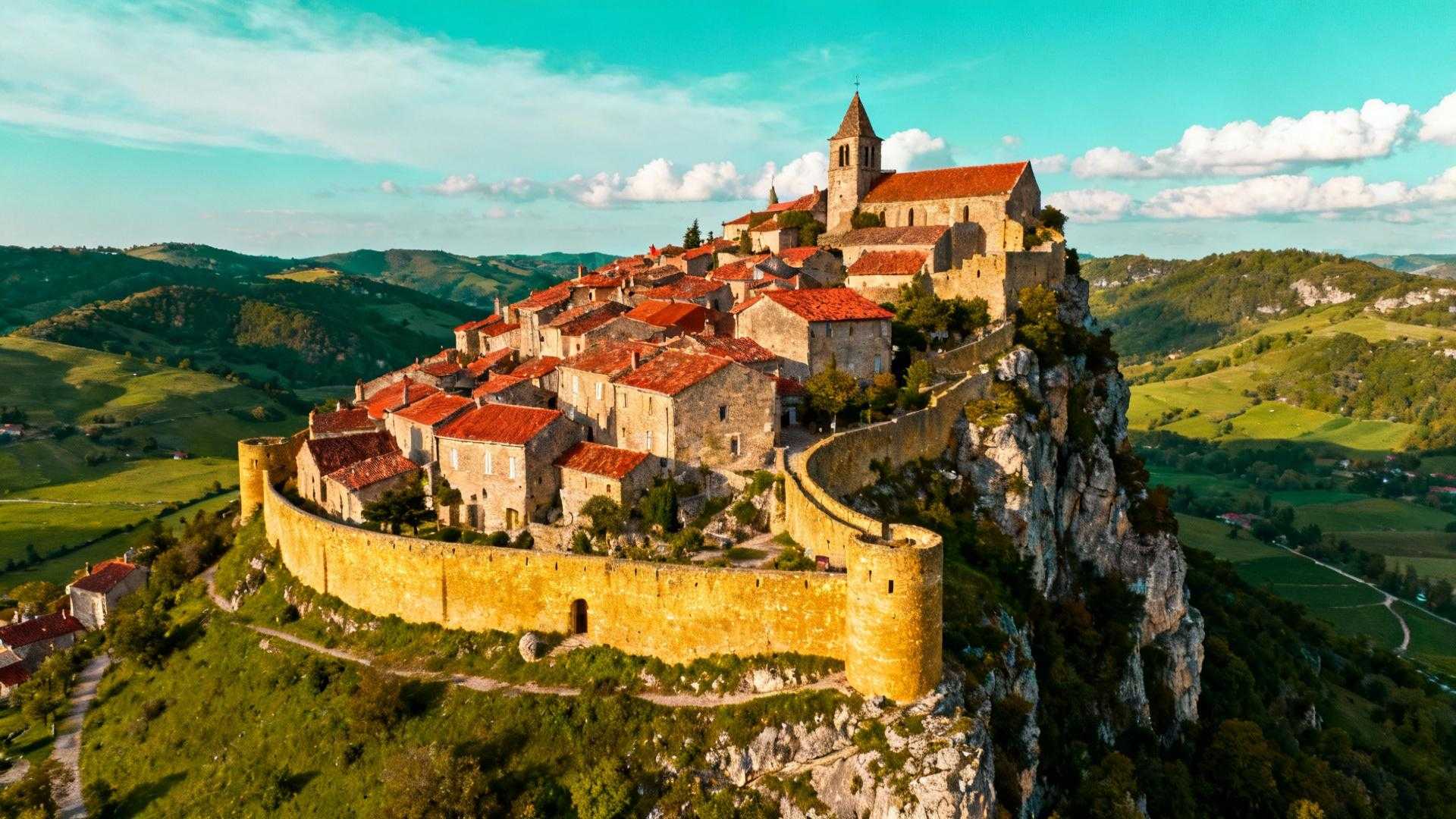 Ce village de 458 habitants garde 800 mètres de remparts depuis 845 ans
