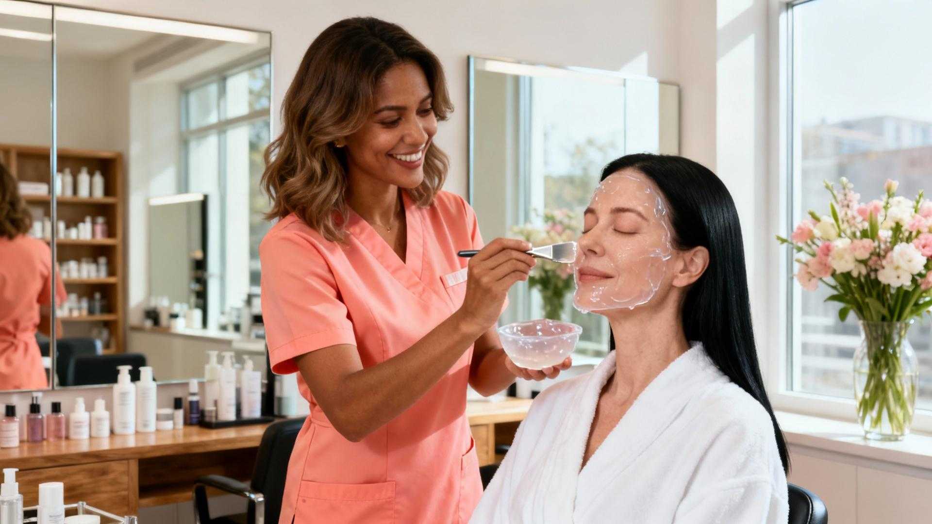 Le seul masque visage que les esthéticiennes gardent dans leur trousse