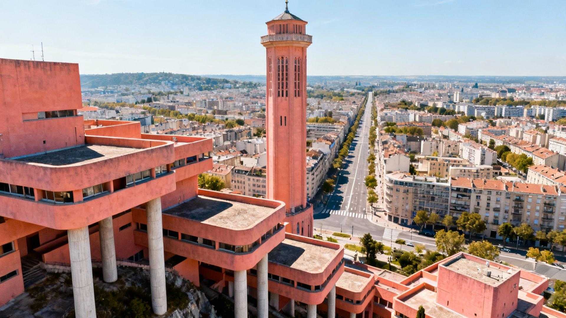 Ce centre-ville de 133 hectares en béton fut détruit à 84% en 1944 et reconnu UNESCO en 2005
