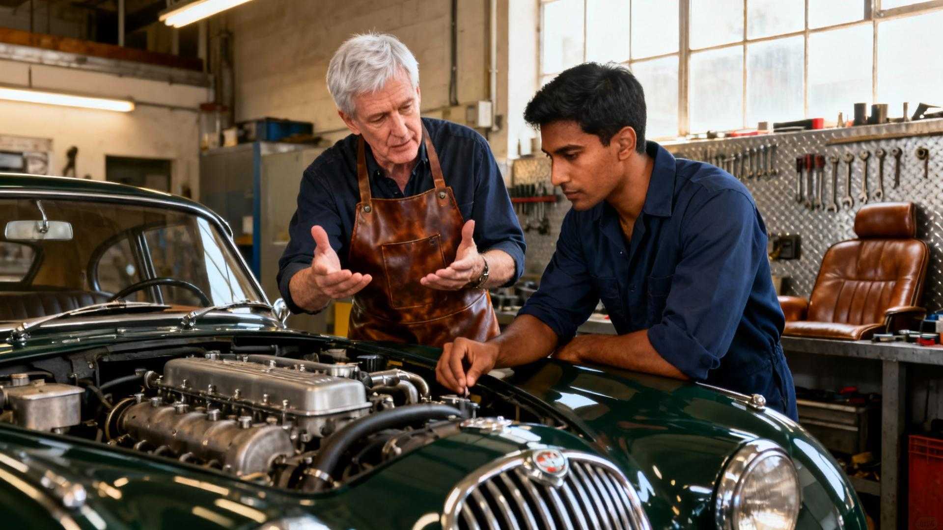 Dans la Drôme, 3 générations restaurent des Jaguar depuis 1952
