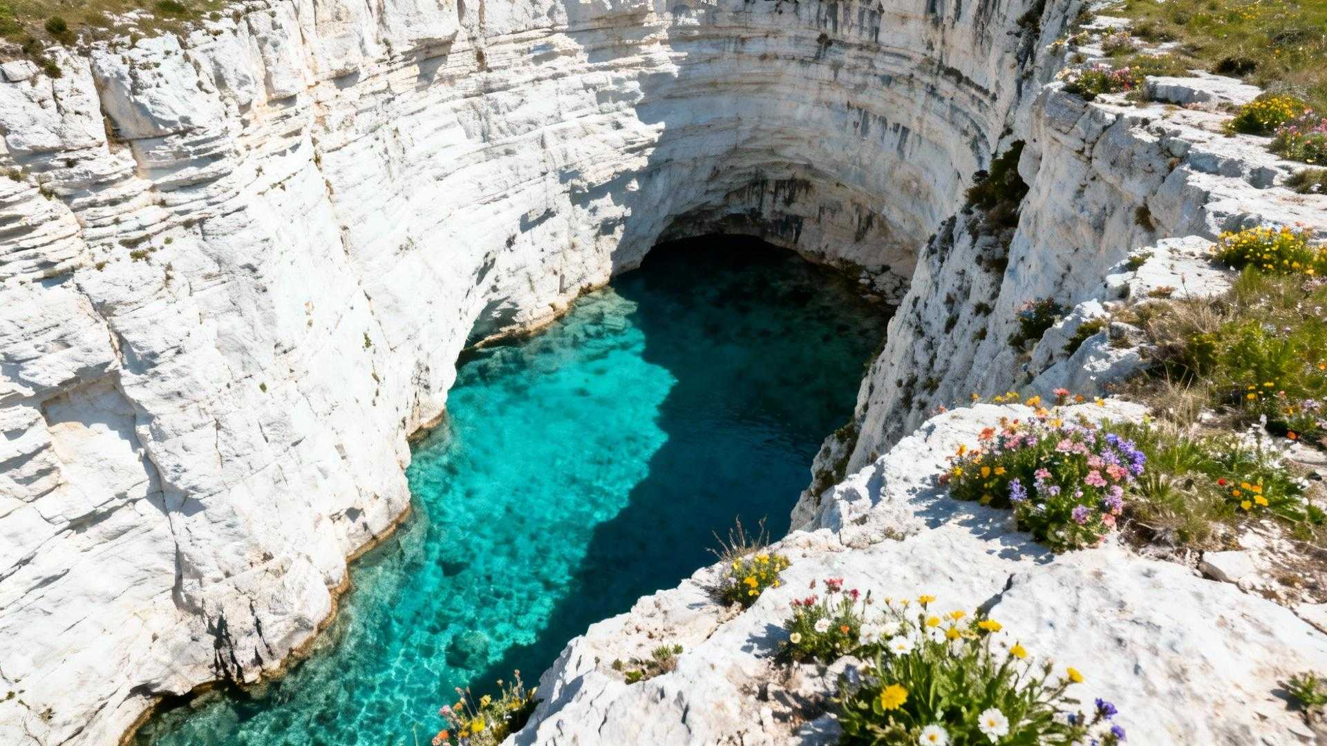 Cette résurgence de 308 mètres cache 700 millions de m³ d'eau par an
