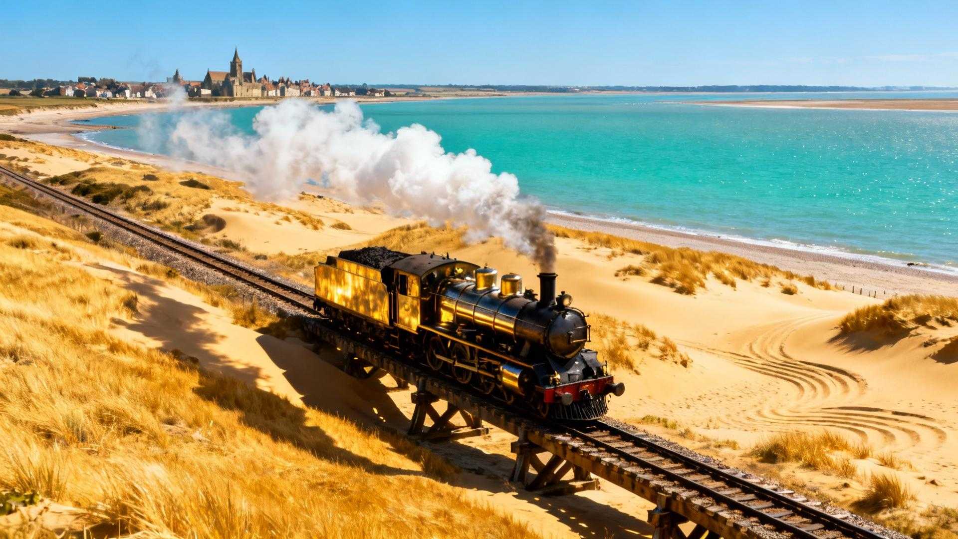 À 180 km de Paris, ce village de 1 965 habitants cache un train à vapeur classé
