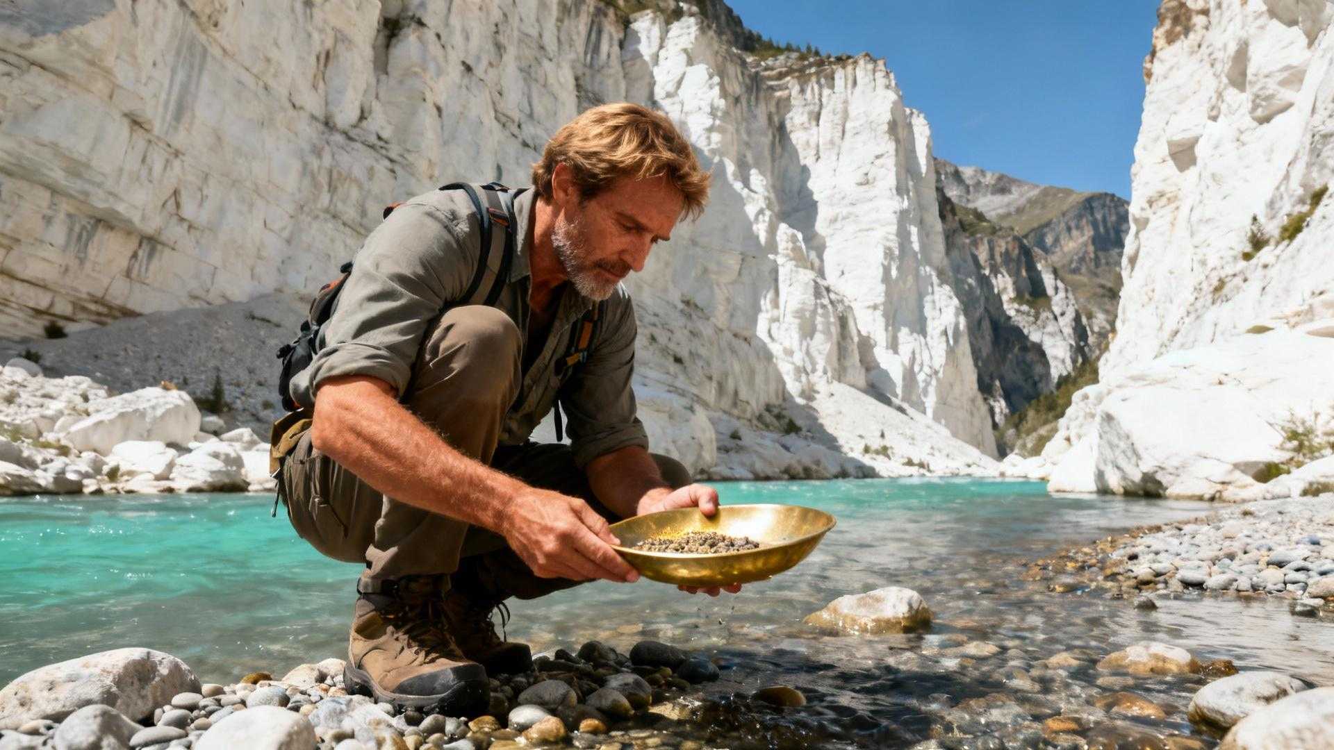 Dans cette rivière de 54 km, les locaux cherchent de l'or 24 carats depuis 1844
