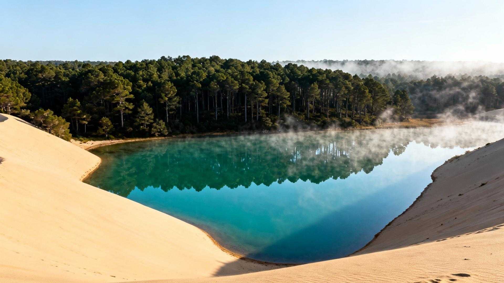 Cet étang landais de 340 hectares a perdu 62% de sa taille en deux siècles
