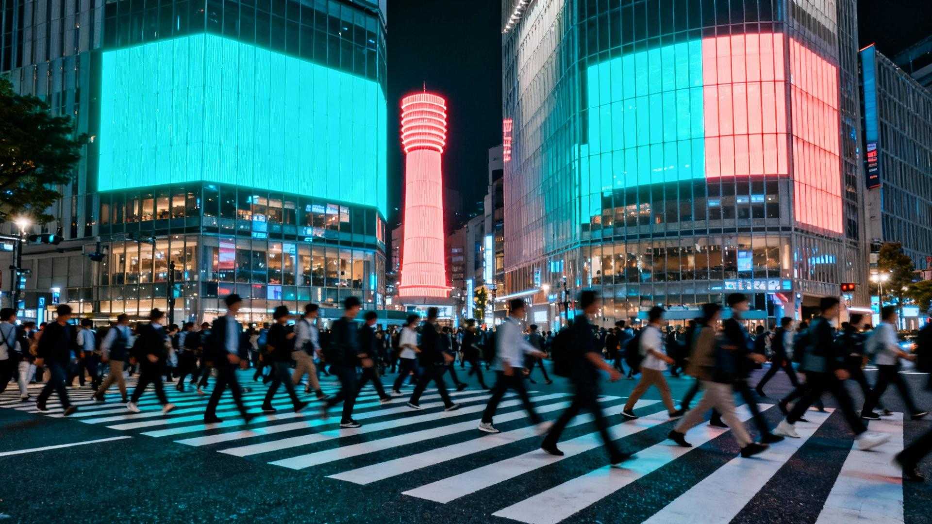 3 000 personnes traversent ce carrefour toutes les 2 minutes – le timing
