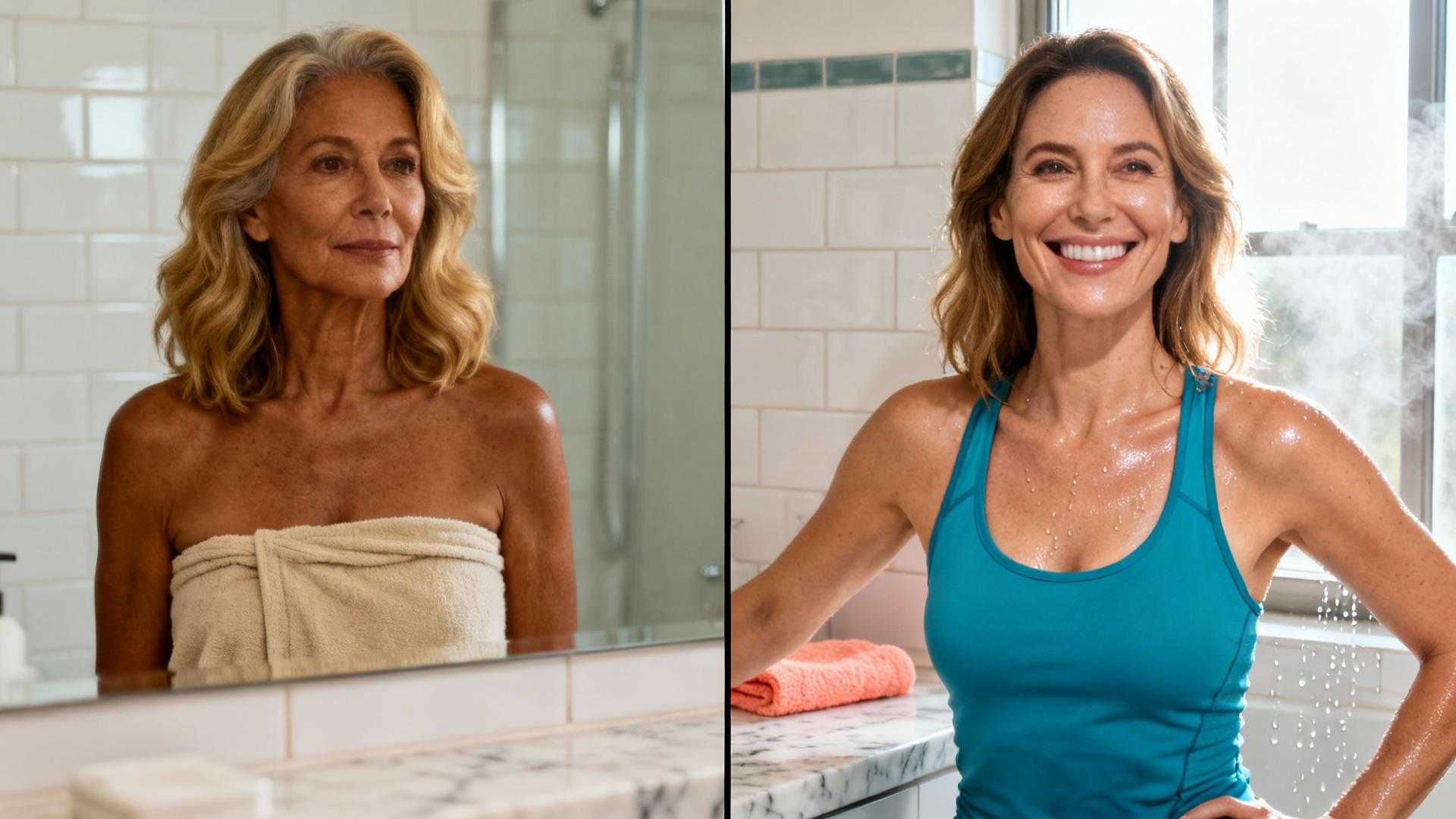 À 62 ans, elle a transformé son métabolisme avec 3 minutes d'eau froide
