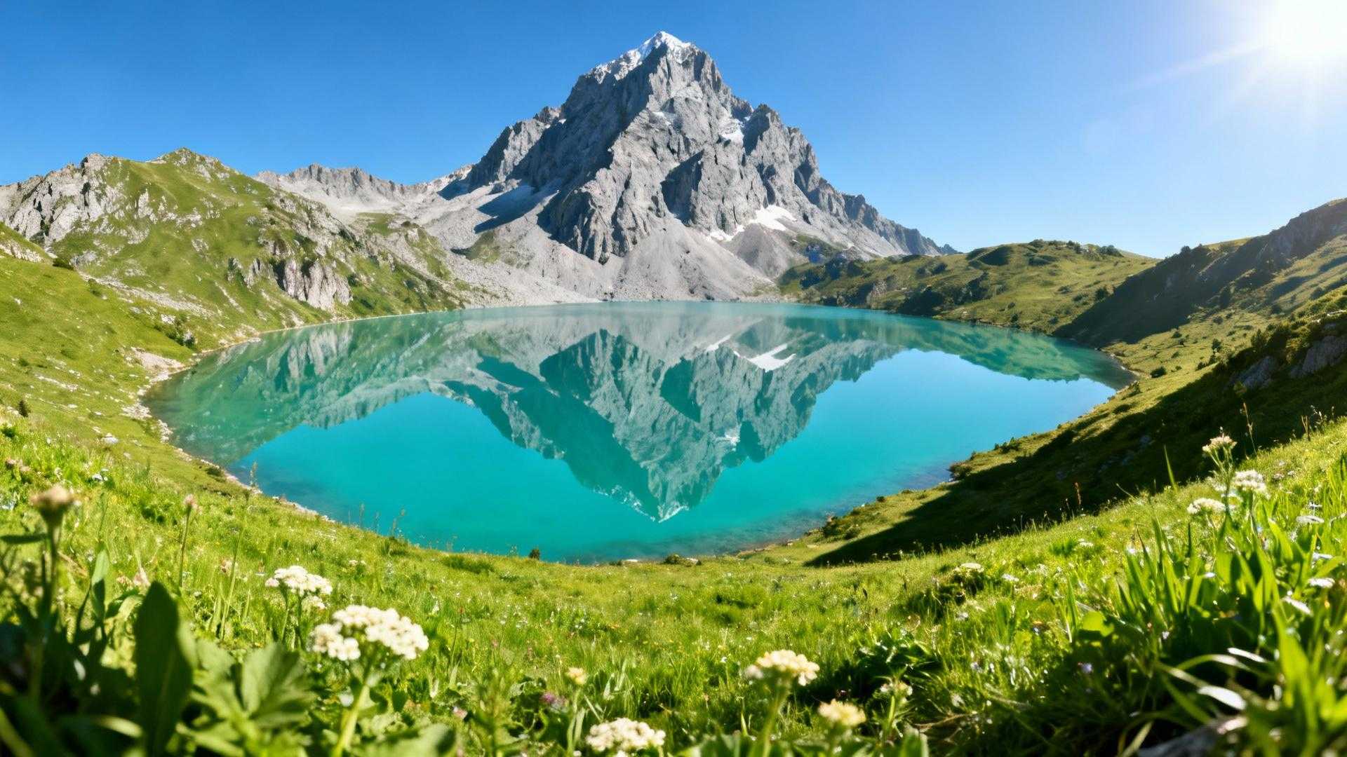 Six lacs glaciaires à 1 845 m reflètent un pic de 2 884 m – à 3 h de Bordeaux
