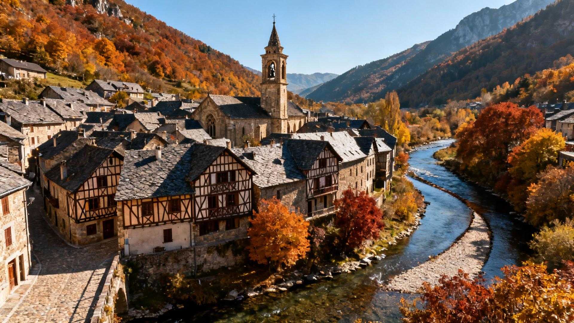 Ce village de 725 habitants garde 3 monuments historiques au confluent des Pyrénées
