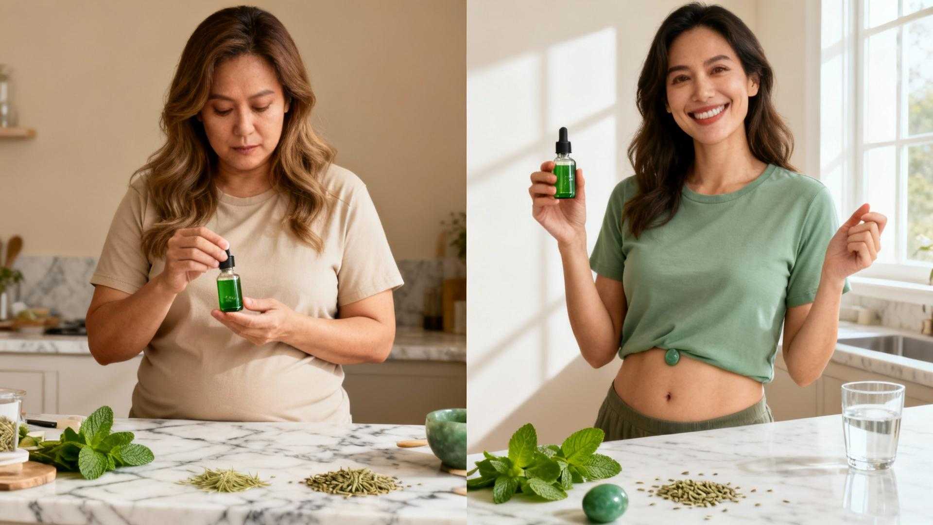 Ce shot de 3 plantes dégonfle le ventre en 14 jours selon 10 000 Françaises
