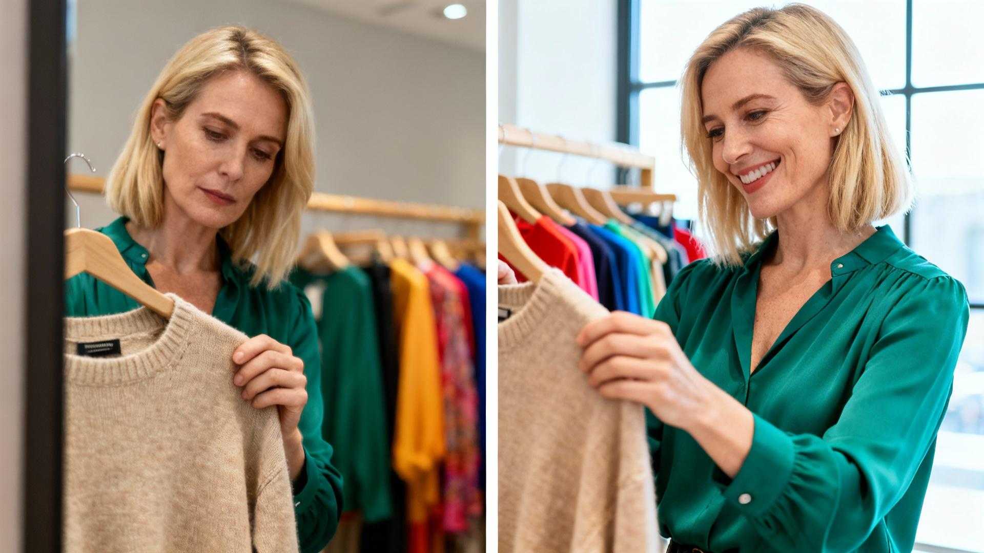 Ce pull beige active 3 mécanismes optiques qui ajoutent 10 ans à votre peau
