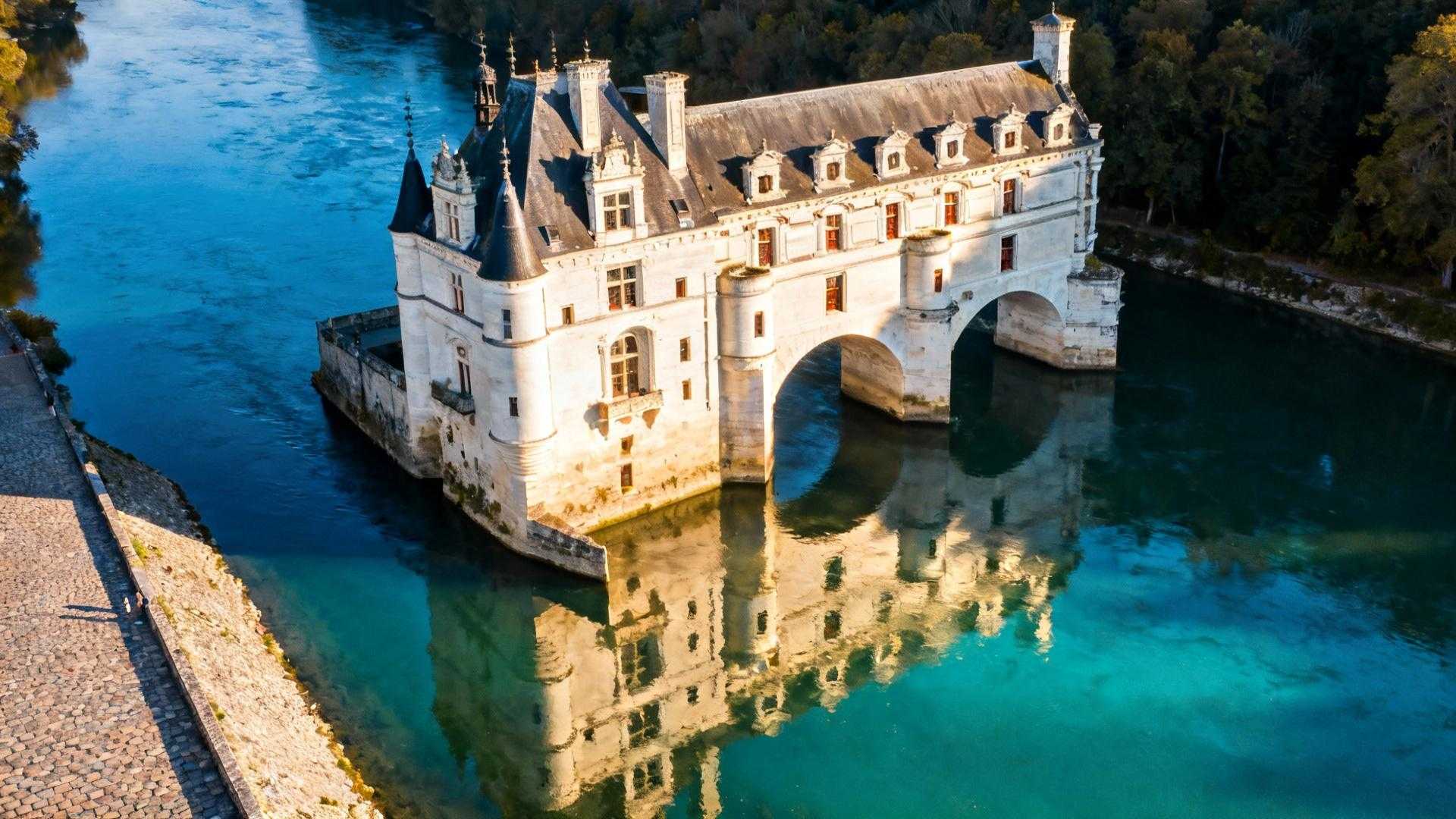 Ce village de 446 habitants cache le seul château de Loire construit dans le fleuve
