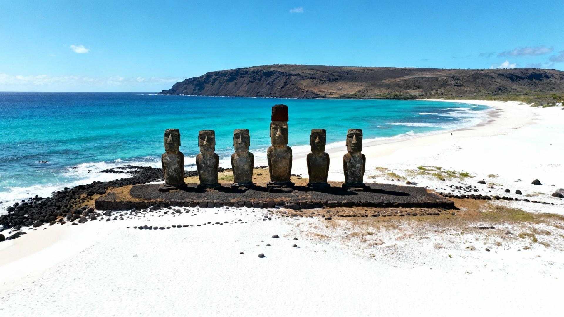 Sept géants de pierre gardent cette plage de 150 mètres où naquit une civilisation
