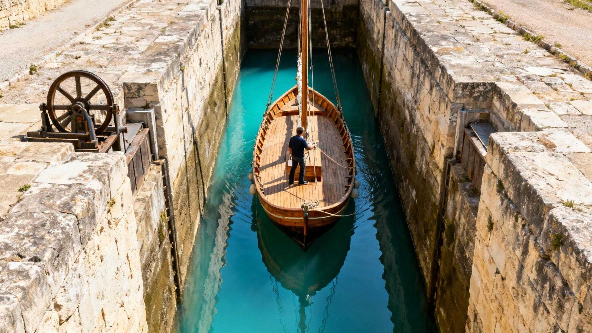 41 écluses sur 255 km que 99% des visiteurs de Bordeaux ne voient jamais
