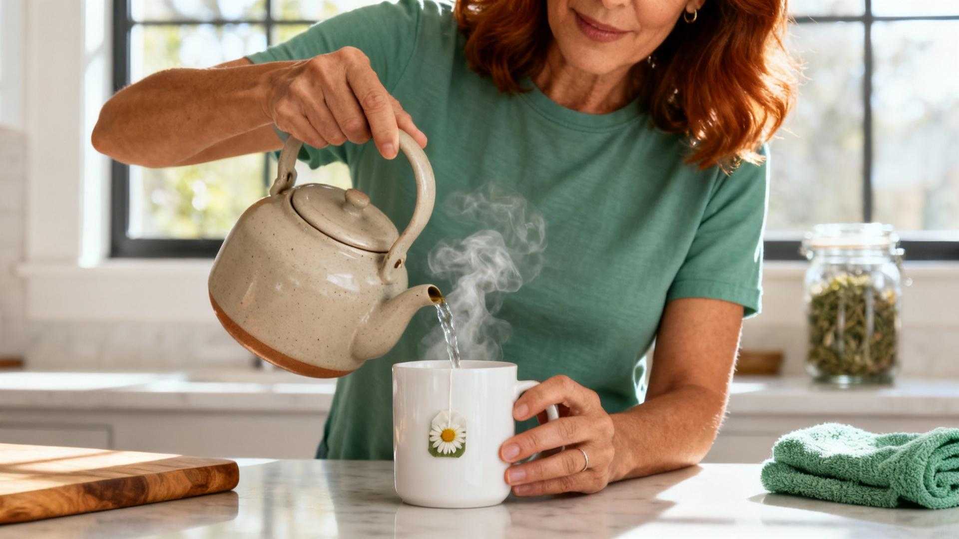 3 mécanismes biologiques activés par une tasse de camomille le soir
