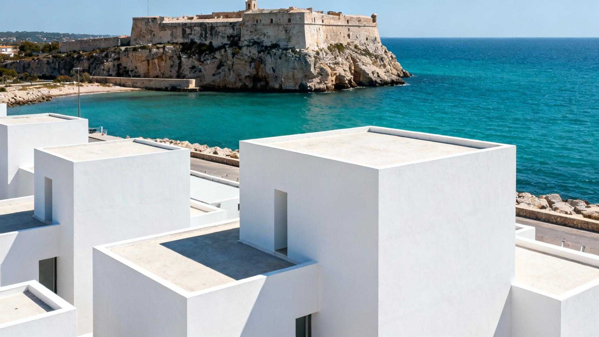 Sur cette falaise de l'Aude, 5 fortins du XVIIIe gardent un village moderniste blanc
