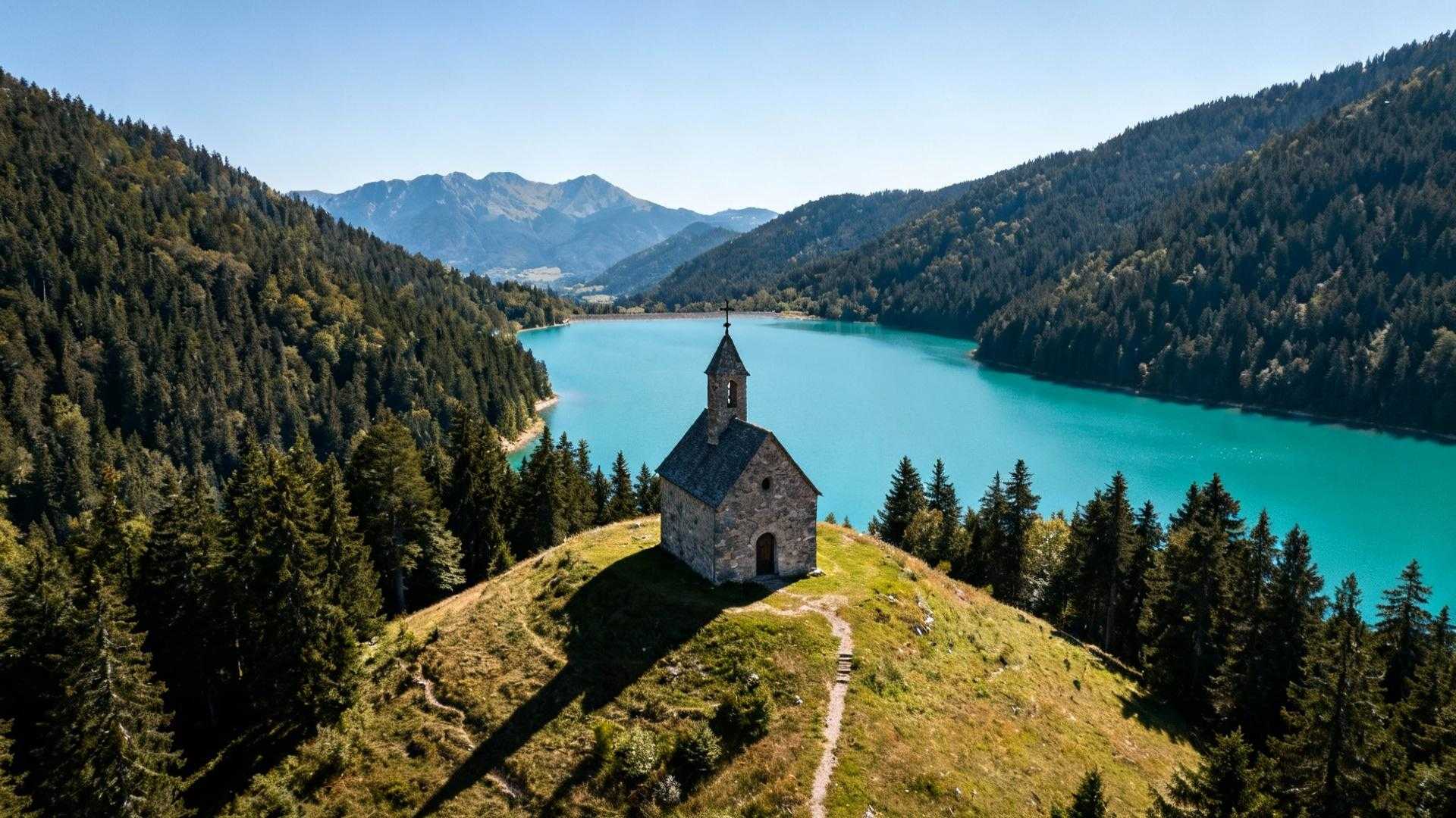 Ce lac de 76 hectares cache une chapelle du XVe siècle et des légendes de fées
