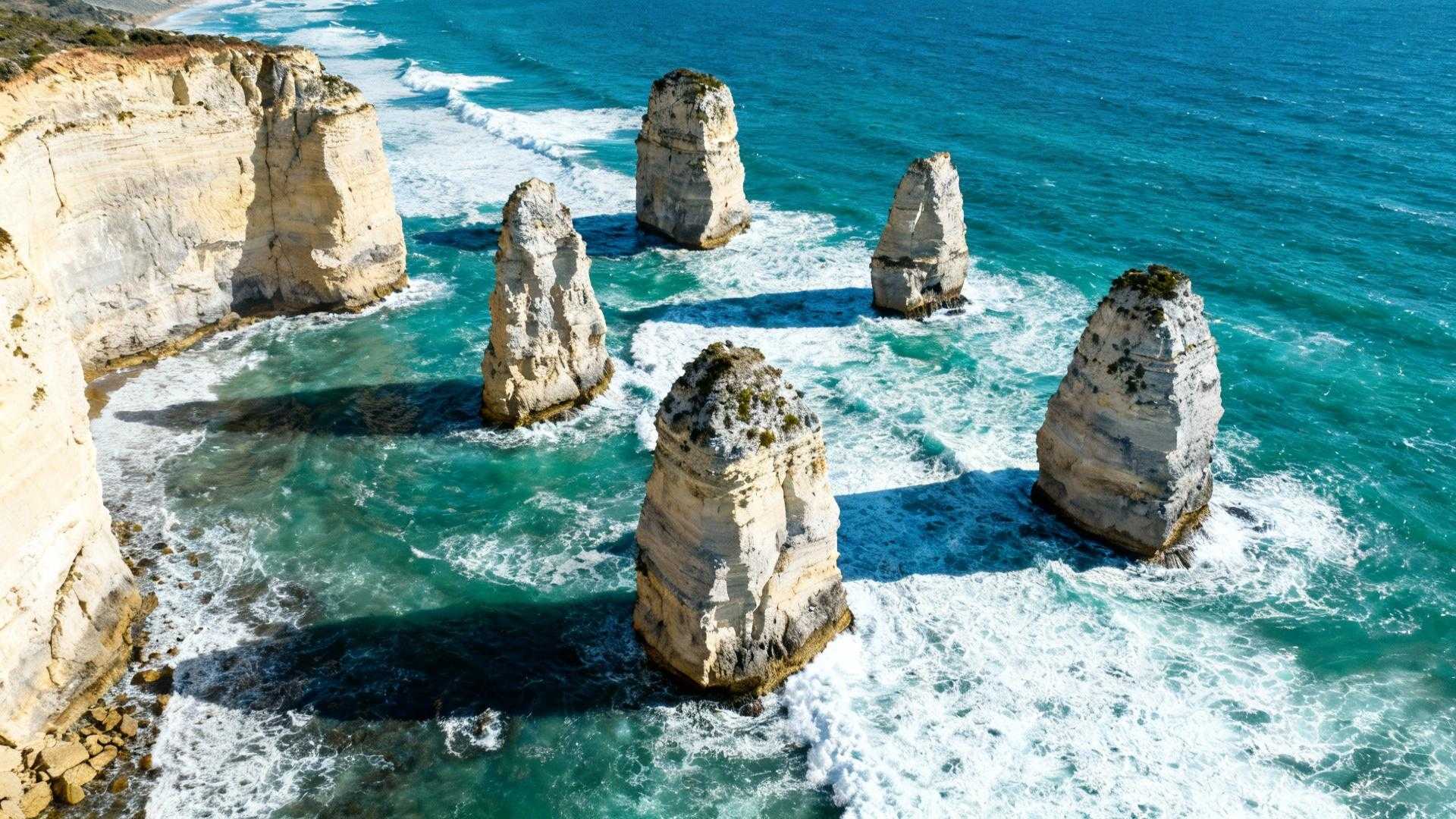 Sept piliers calcaires perdent 2 cm par an face à l'océan Austral
