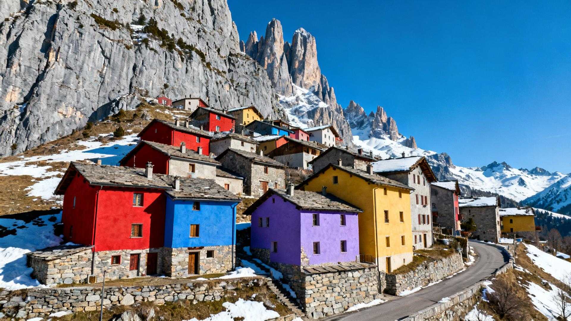 Ce village de 369 habitants a survécu à 2 incendies en 3 ans — ses maisons colorées défient les Alpes
